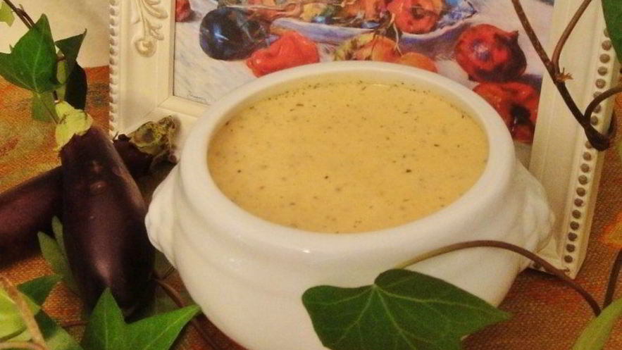 Рецепт супа-пюре из баклажана