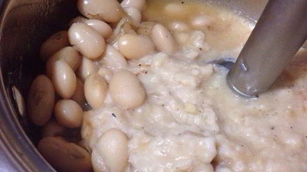 Рецепт супа-пюре из белой фасоли
