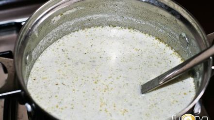 Рецепт супа пюре из кольраби с морскими гребешками