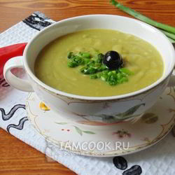 Рецепт Супа-пюре из сухого зеленого гороха