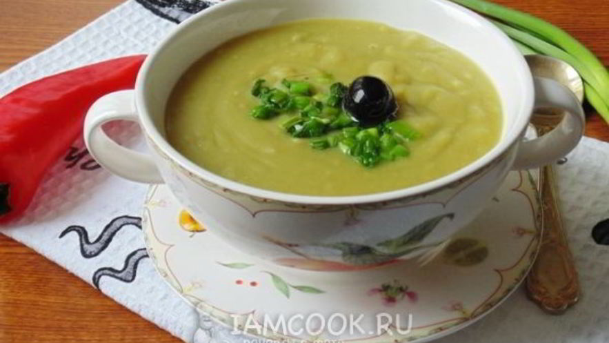 Рецепт супа-пюре из сухого зеленого гороха