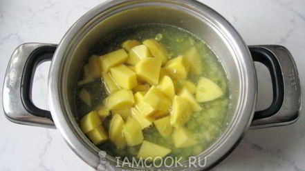 Рецепт супа-пюре из сухого зеленого гороха