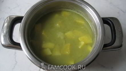 Рецепт супа-пюре из сухого зеленого гороха