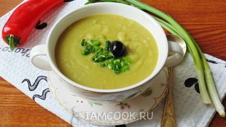 Рецепт супа-пюре из сухого зеленого гороха