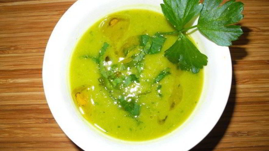 Рецепт супа-пюре из тыквы и горошка