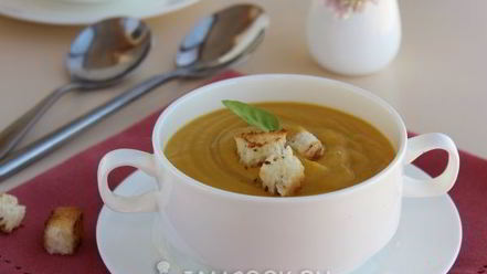 Рецепт супа-пюре из тыквы и кабачков