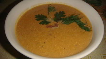 Рецепт супа-пюре из тыквы и морепродуктов