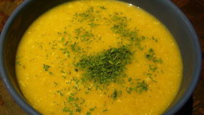 Рецепт Супа-пюре из тыквы и яблока