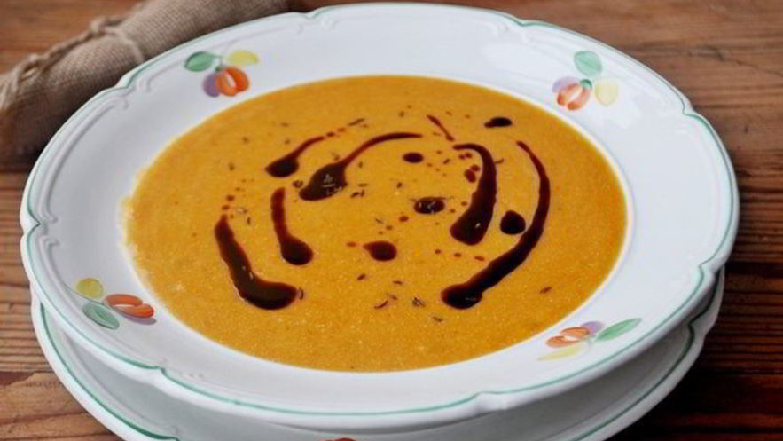 Рецепт супа-пюре из запеченной тыквы