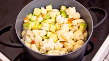 Рецепт супа-пюре с кабачками и цветной капустой