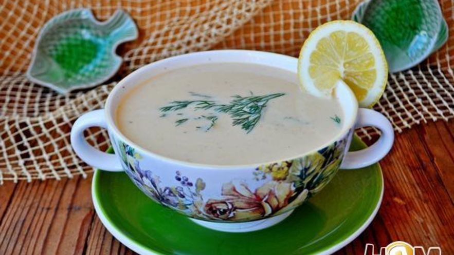 Рецепт супа-пюре с красной рыбой, картофелем и укропом