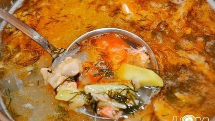 Рецепт супа-пюре с красной рыбой, картофелем и укропом