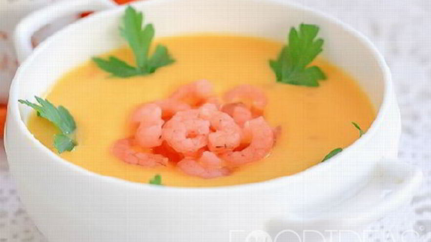 Рецепт супа-пюре с креветками