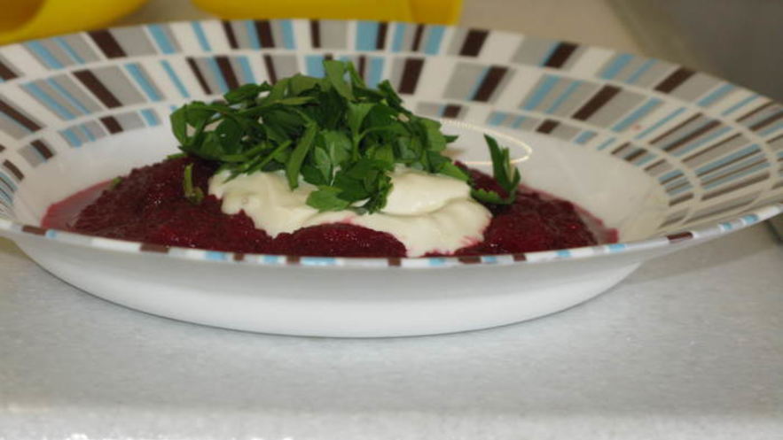 Рецепт свекольного супа-пюре