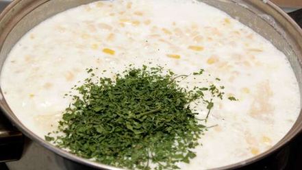 Рецепт сырного супа-пюре с консервированной кукурузой