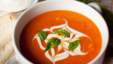 Рецепт томатного супа-пюре с нутом