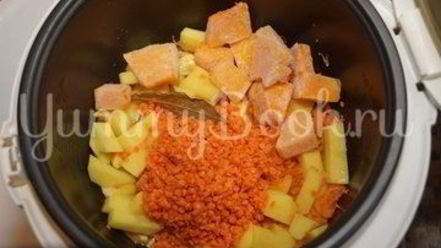 Рецепт тыквенно-чечевичного суп-пюре в мультиварке