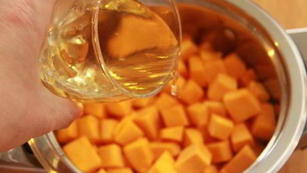 Рецепт тыквенного супа-пюре с гребешками