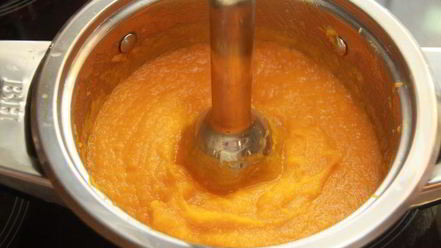 Рецепт тыквенного супа-пюре с гребешками