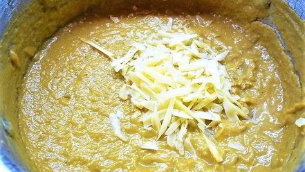 Рецепт тыквенного супа-пюре с нутом и креветками