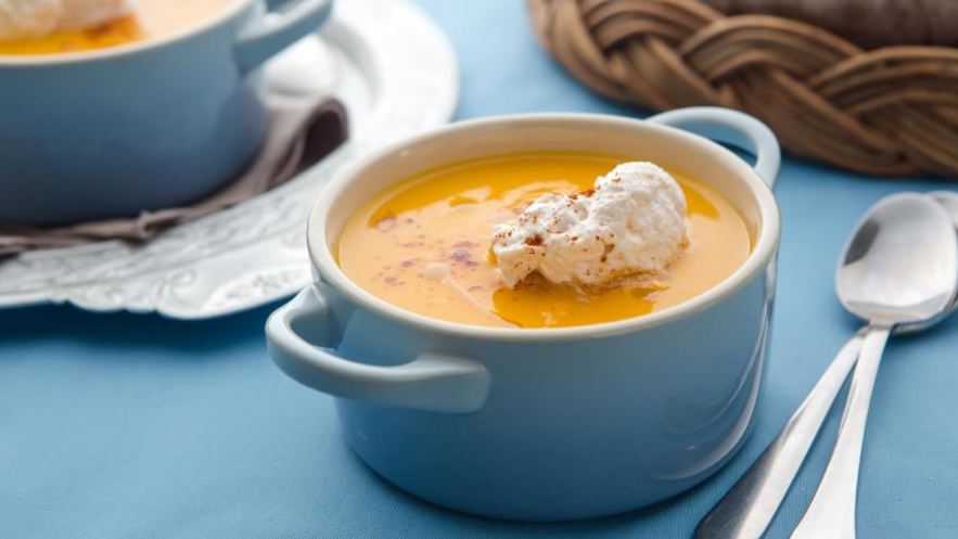 Рецепт тыквенного супа-пюре с пряными сливками