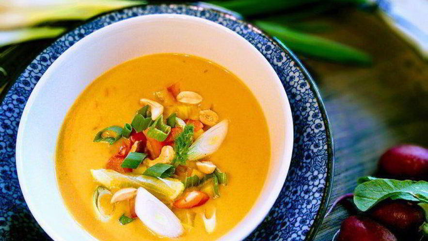 Рецепт вегетарианского супа-пюре из батата