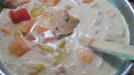 Рецепт вегетарианского супа-пюре из батата