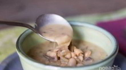 Рецепт супа с фасолью и грибами