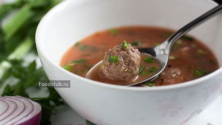 Рецепт супа с фрикадельками