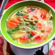 Рецепт Супа с овощами и спагетти