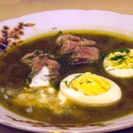 Рецепт Супа с яйцом и мясом