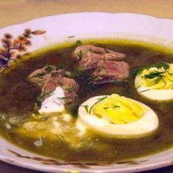 Рецепт Супа с яйцом и мясом