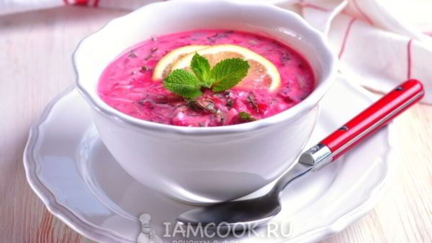 Рецепт холодного свекольника на кефире