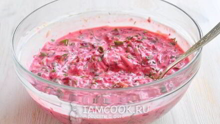 Рецепт холодного свекольника на кефире