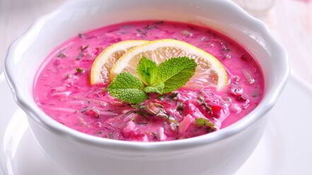 Рецепт холодного свекольника на кефире