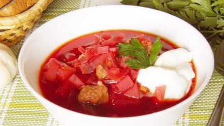 Рецепт классического горячего свекольника с мясом