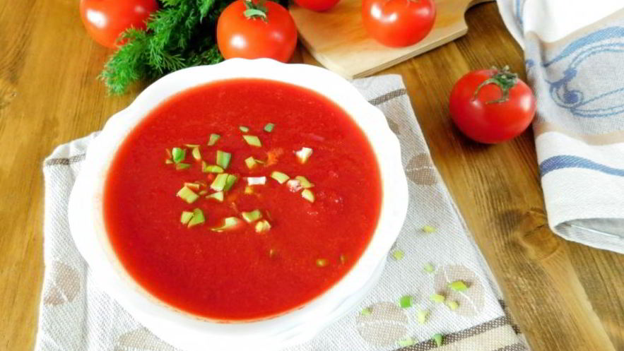 Рецепт постного свекольника с помидорами