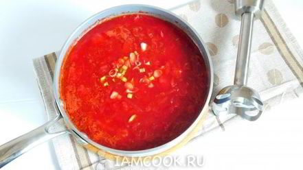 Рецепт постного свекольника с помидорами