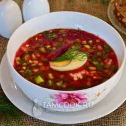 Рецепт Свекольника из маринованной свеклы из банки