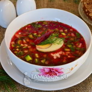 Рецепт Свекольника из маринованной свеклы из банки