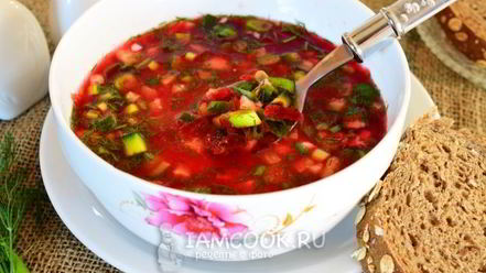 Рецепт свекольника из маринованной свеклы из банки