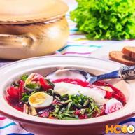 Рецепт Свекольника холодного с ботвой