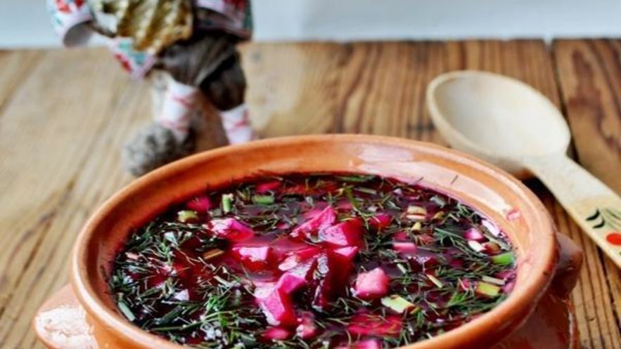 Рецепт свекольника холодного, с ветчиной