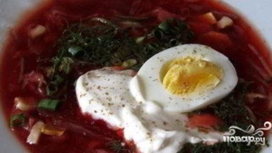 Рецепт свекольника холодного