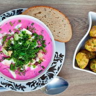 Рецепт Свекольника классического с квасом