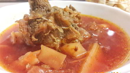 Рецепт свекольника классического с мясом