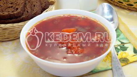 Рецепт свекольника постного