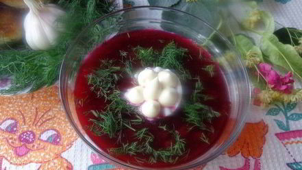 Рецепт свекольника с базиликом