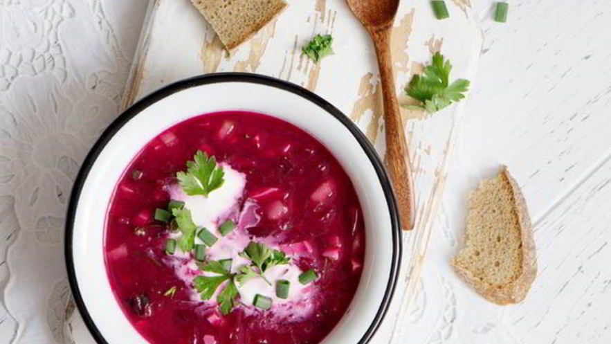 Рецепт свекольника с фасолью и прованскими травами