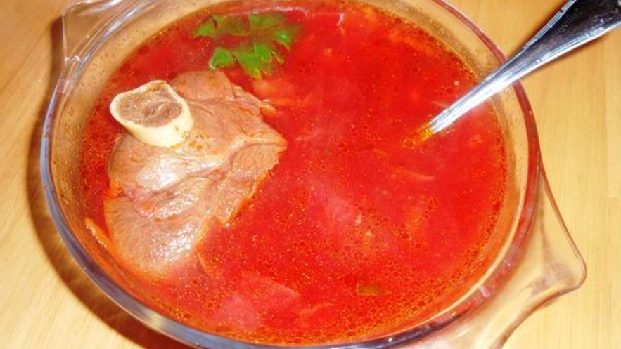 Рецепт свекольника с фасолью